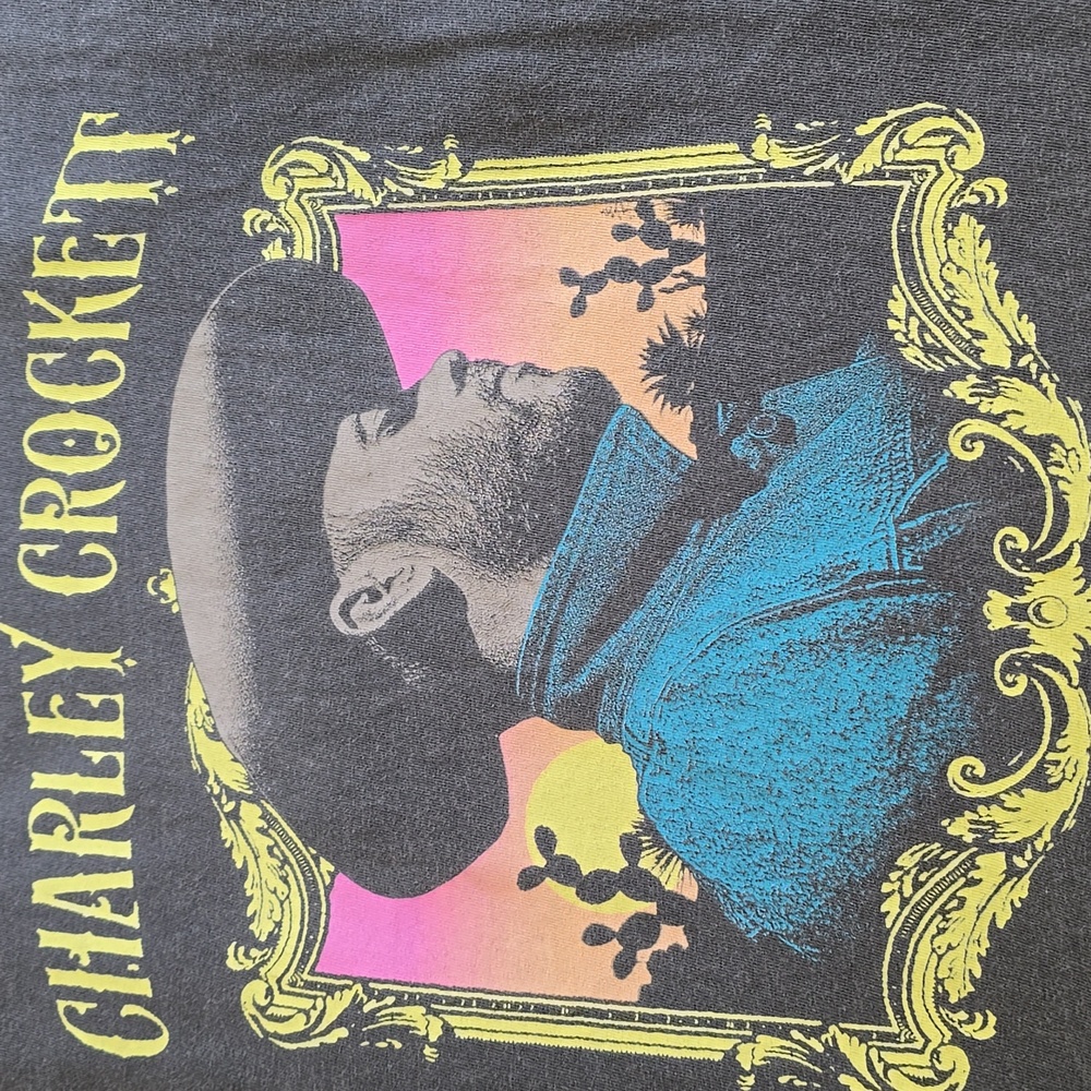 Charley Crockett Antique Frame Concert Tee - EUC - 2XL
